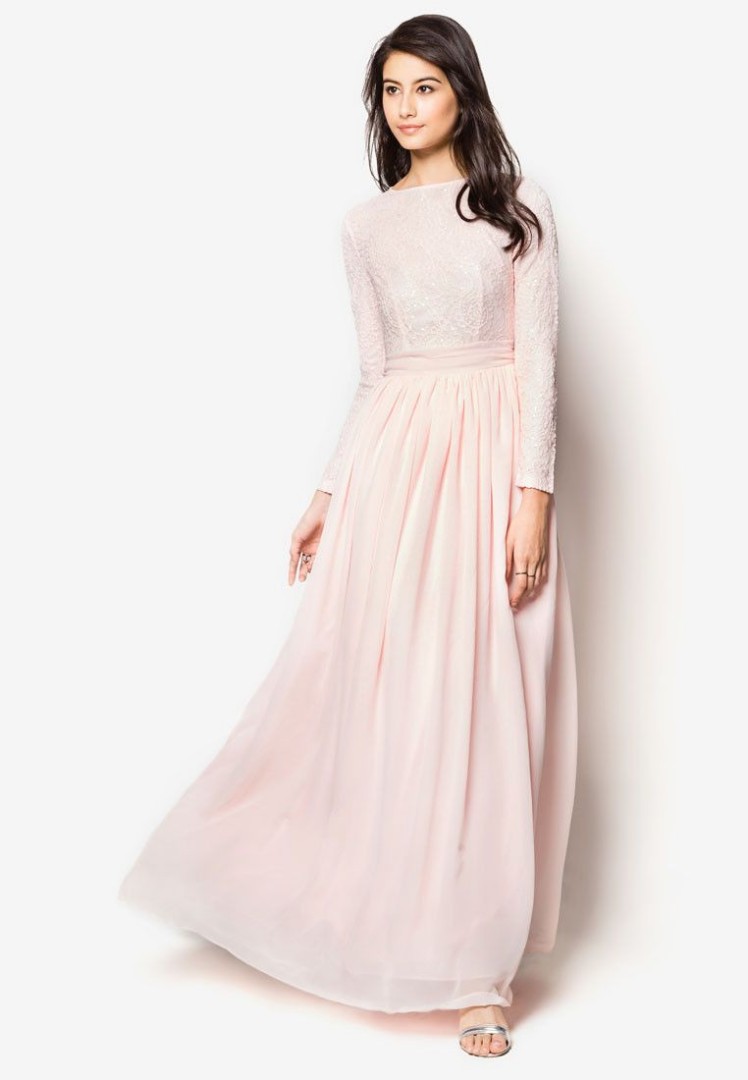 fit flare maxi dress