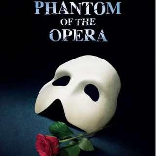 Phantom Of The Opera - 2 tickets for 1pm show on 28 Apr (Sun)