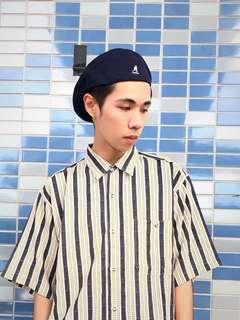 私路古著 Kangol袋鼠 小偷帽 貝雷帽 畫家帽 藍色