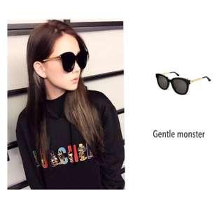 Gentle Monster 韓國正品 LOVESOME 01 Gunmetal 時尚款全黑墨鏡昆凌周杰倫愛牌 同款式