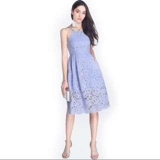 Fayth Periwinkle Hayley Midi Dress
