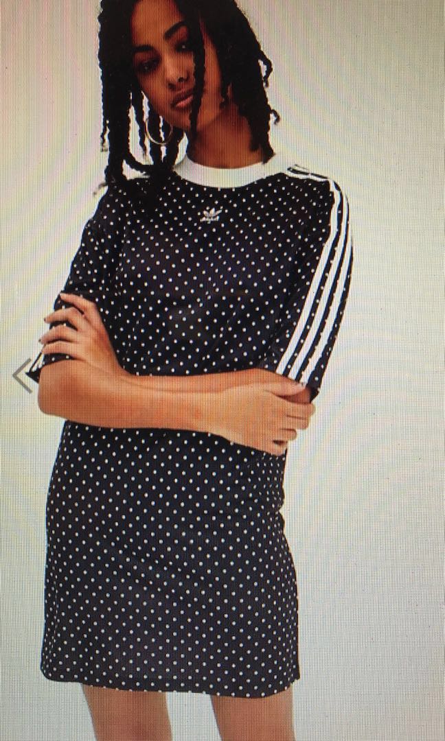 Adidas polka dot dress, Women's Fashion 