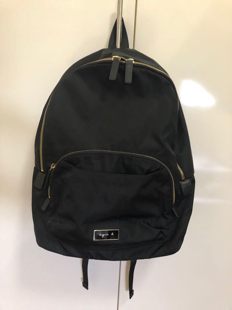 Agnes B black backpack haversack