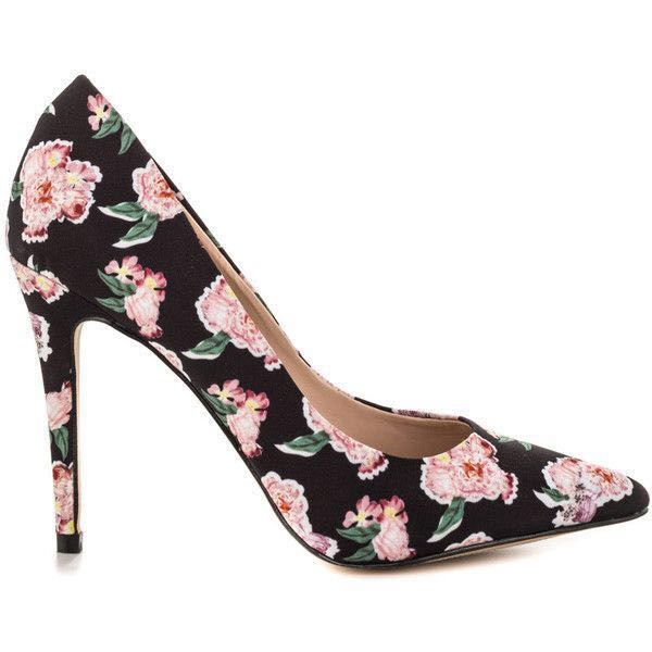 aldo floral heel shoes