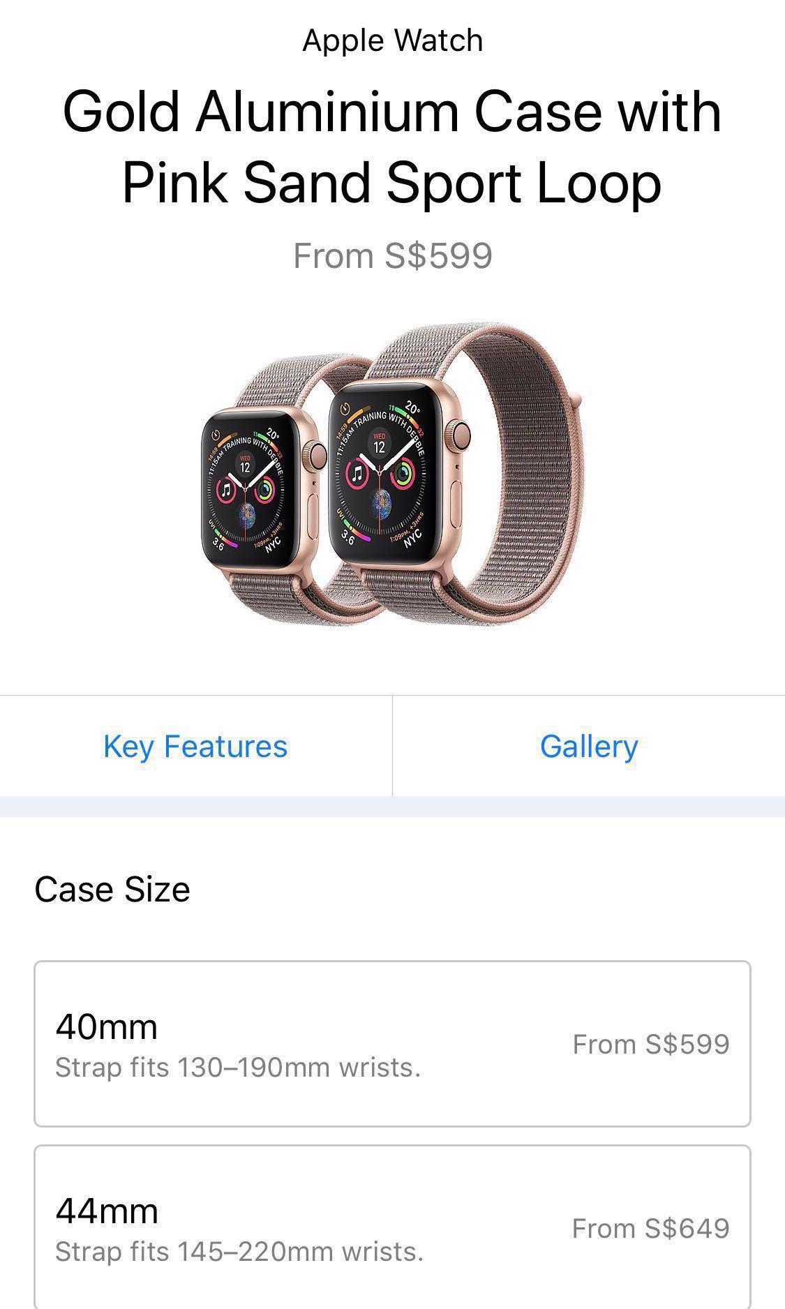 Apple Iwatch Series 4 Rose Gold 44mm Gps Retailing 649 Selling 550 With Additional 5 Watch Bands Electronics Others On Carousell