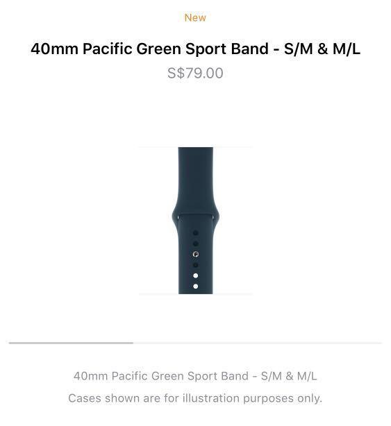 Apple watch band pacific green hot sale