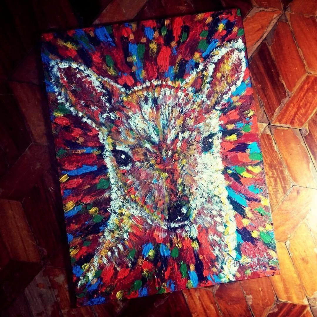 As the Deer - Acrylic Painting (Category: Art & Prints) located in Cainta. Submitted by watchmanart (Listing ID 221914983, Image 1). Description: As the Deer Acrylic on Canvas ( 12X16 ) By Keith A..