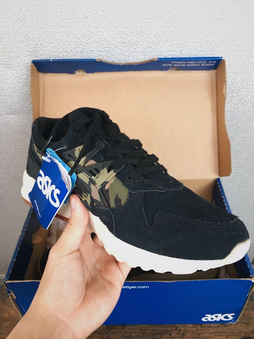 asics gel kayano trainer black martini olive