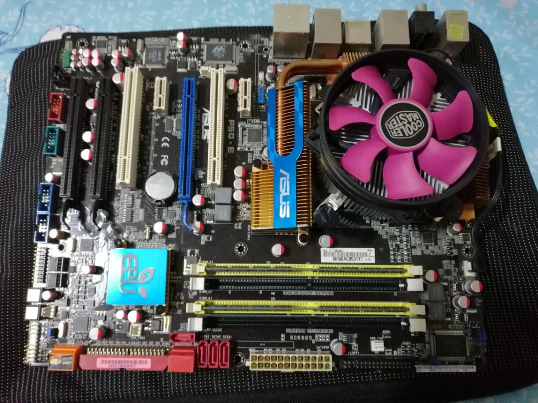 Asus Motherboard P5Q. E Computers Tech Parts Accessories Computer Parts on Carousell