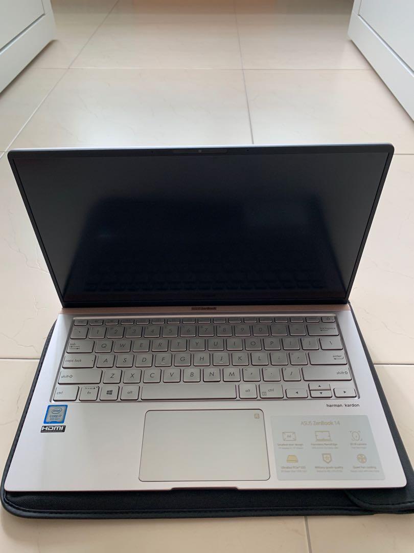 Asus Zenbook 14 Ux433 Silver Electronics Computers Laptops On Carousell