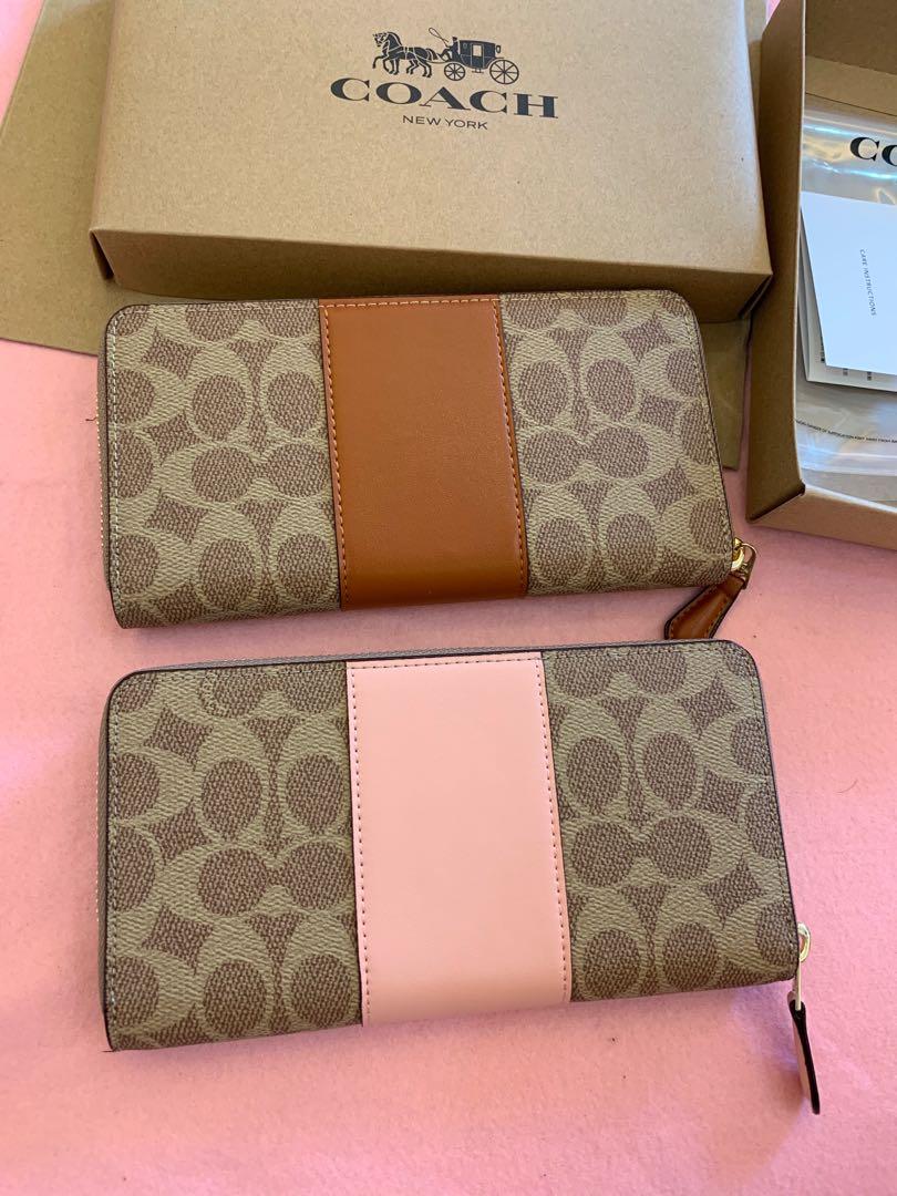 Authentic coach women long purse monogram design Women s Fashion Bags Wallets Purses Pouches on Carousell