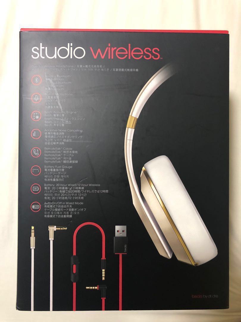 Beats Studio Wireless Metallic Gold Collection, Audio, Portable