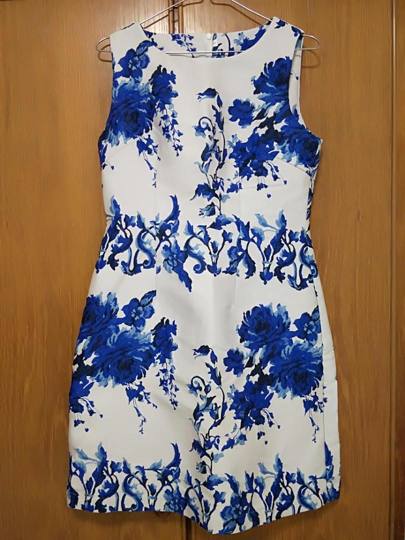 Blue Rose Embroidery Dress, Women's Fashion, Dresses & Sets, Dresses on  Carousell