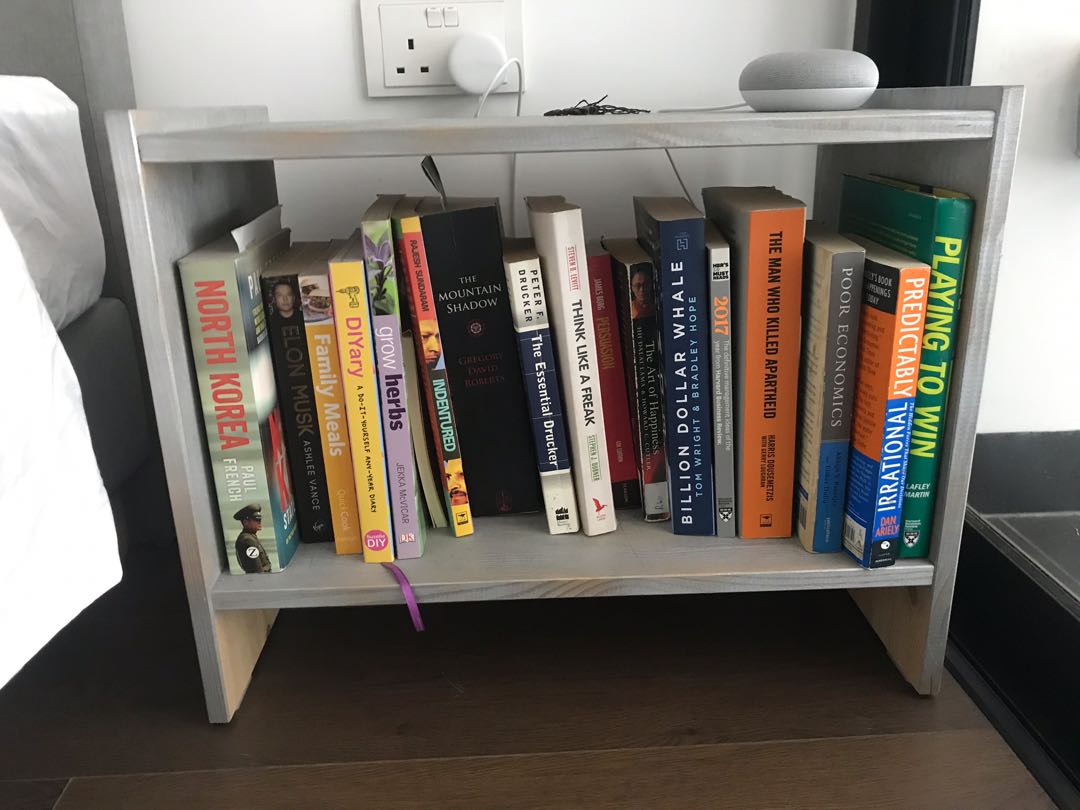 Book shelf / side table, Furniture, Shelves & Drawers on Carousell