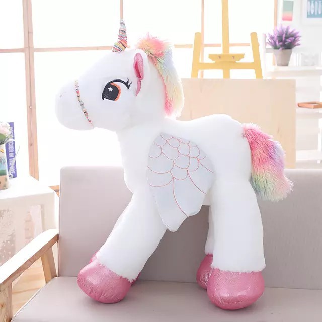 BRAND NEW GIANT white unicorn plush toy - 90cm, Hobbies & Toys, Toys ...