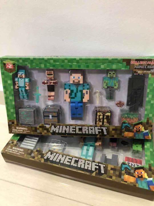 Brand New Mine Craft Figurine Toy With Sound Light Minecraft Roblox Toys Games Bricks Figurines On Carousell - kamen rider ex aid gemn henshin roblox version youtube