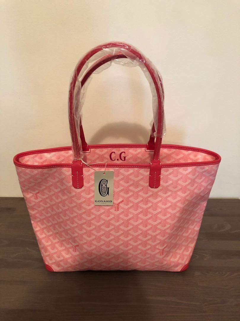 Pink Goyard Artois GM Size, Women's Fashion, Bags & Wallets, Tote Bags on  Carousell