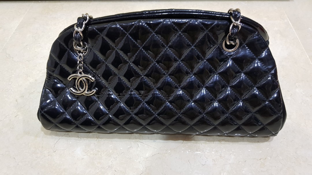 chanel quilted bowler bag