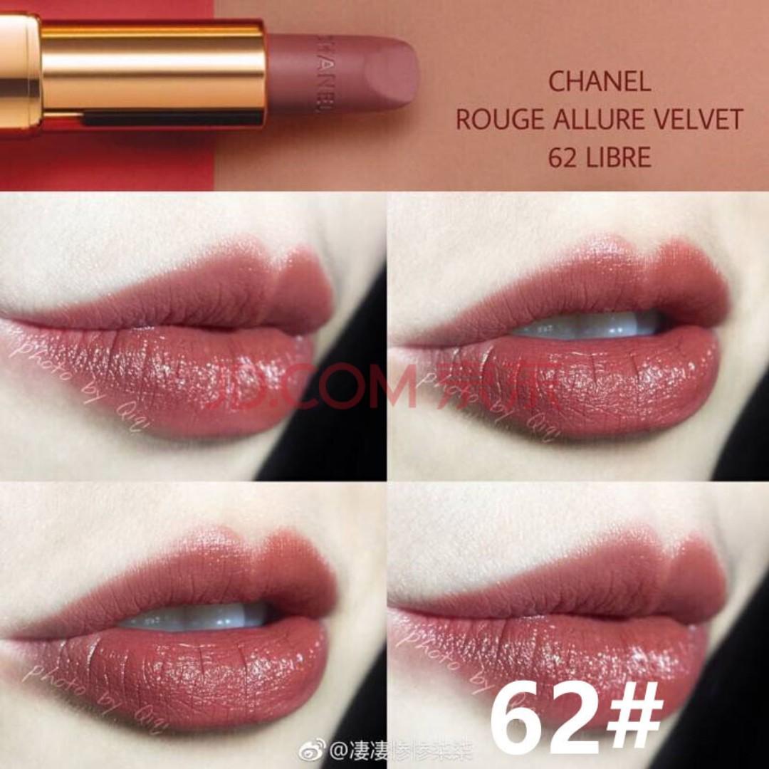 CHANEL+Rouge+Allure+Velvet+Luminous+Matte+Lipstick+62+Libre for sale online