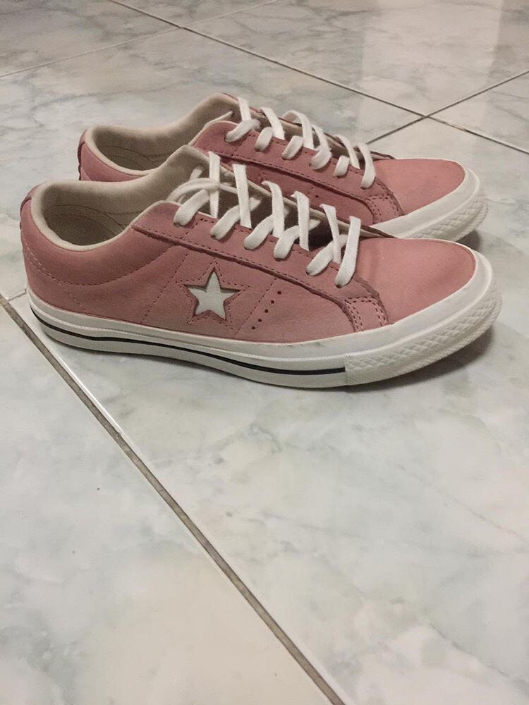 converse one star pink leather