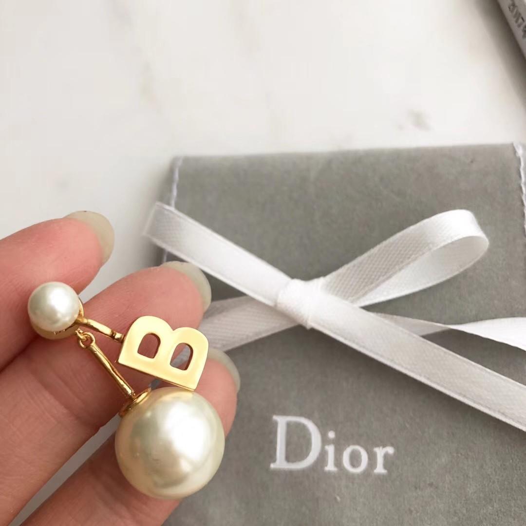 dior alphabet earring