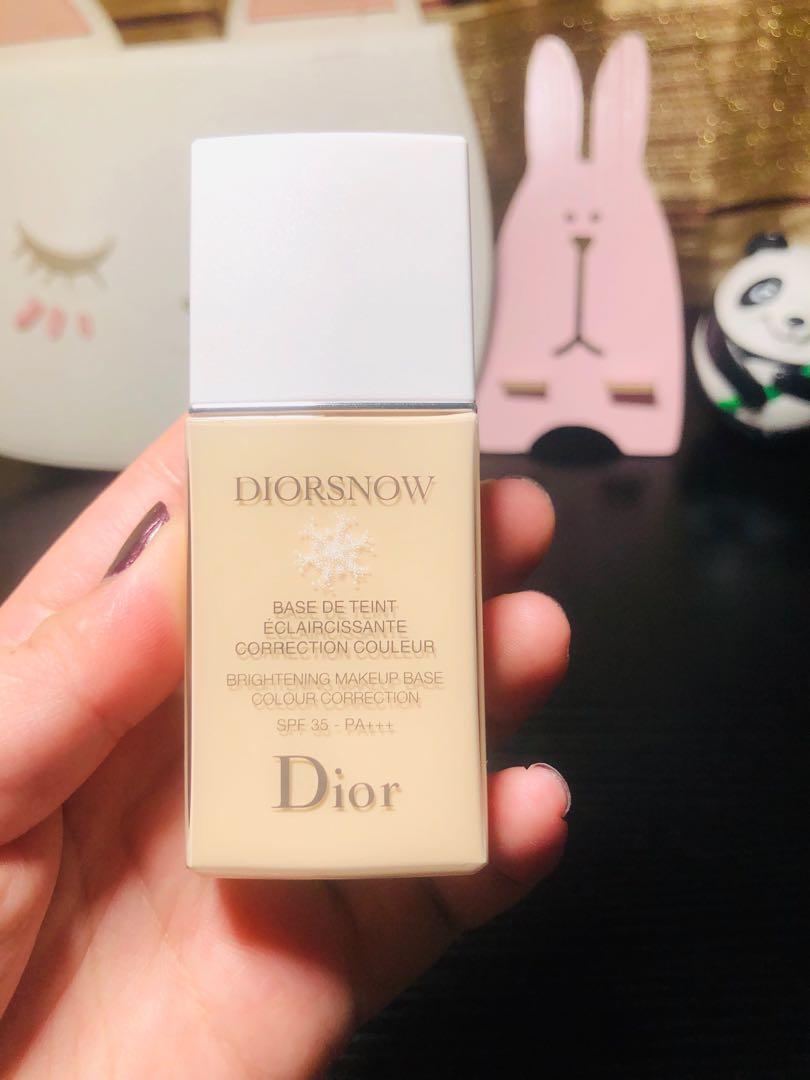 diorsnow brightening makeup base colour correction review