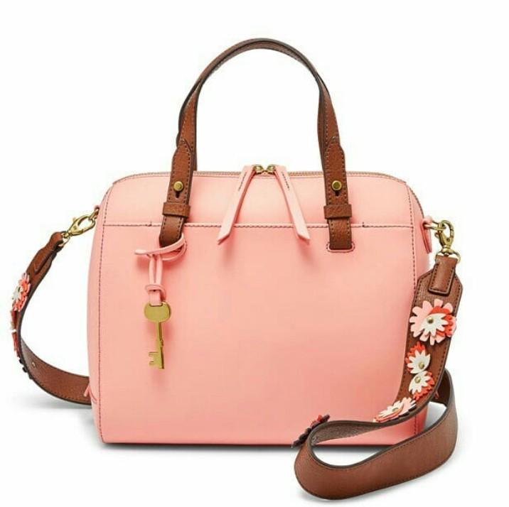 Fossil rachel satchel outlet cherry blossom