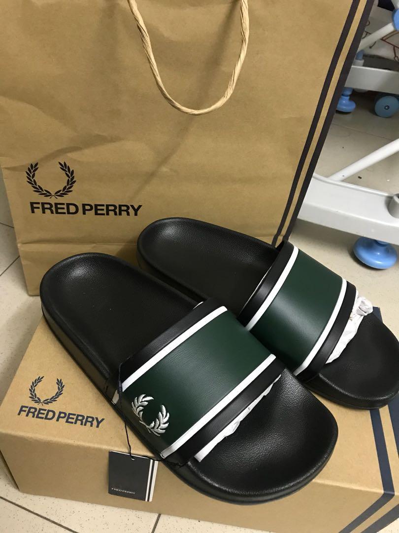 fred perry slippers