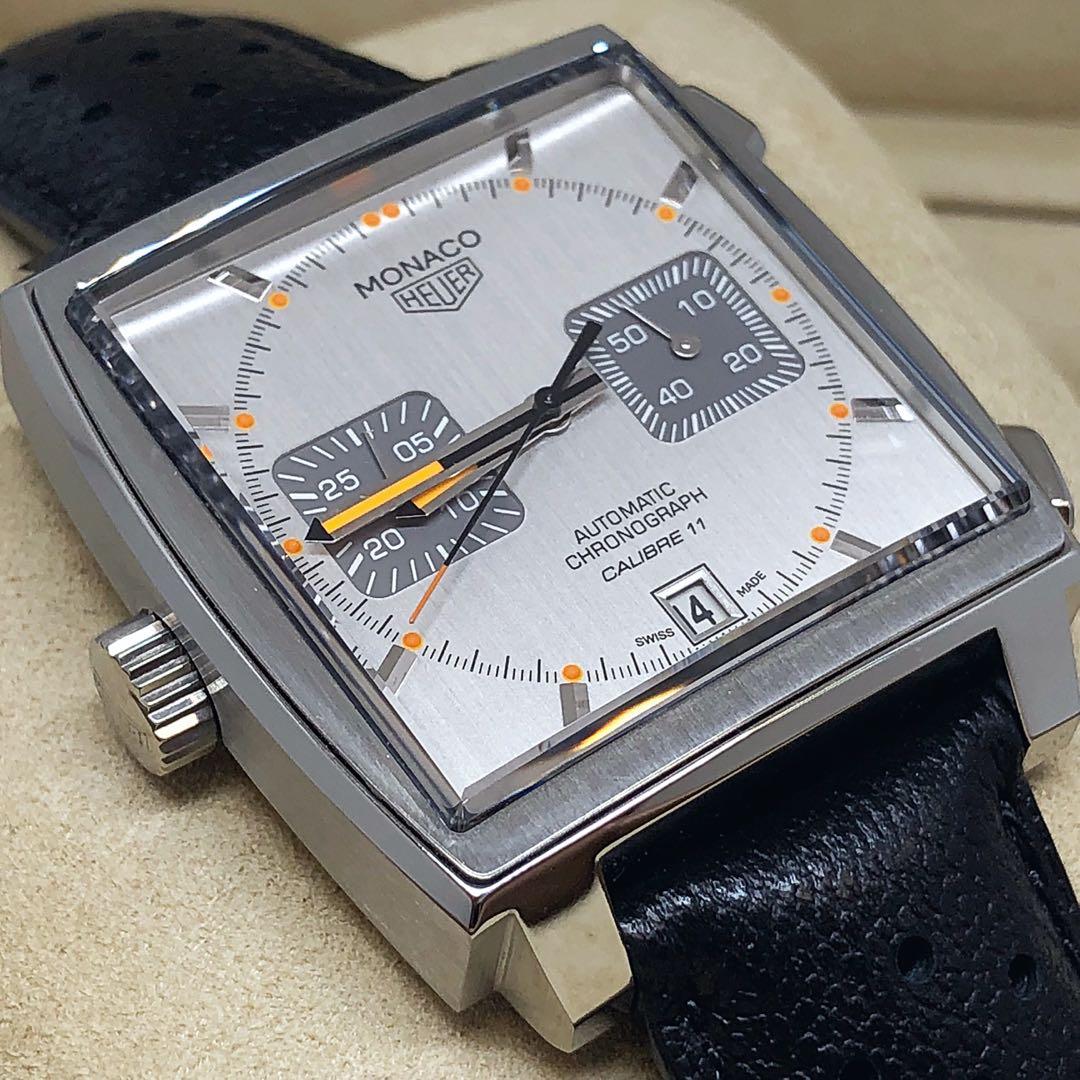Tag heuer monaco silver dial top