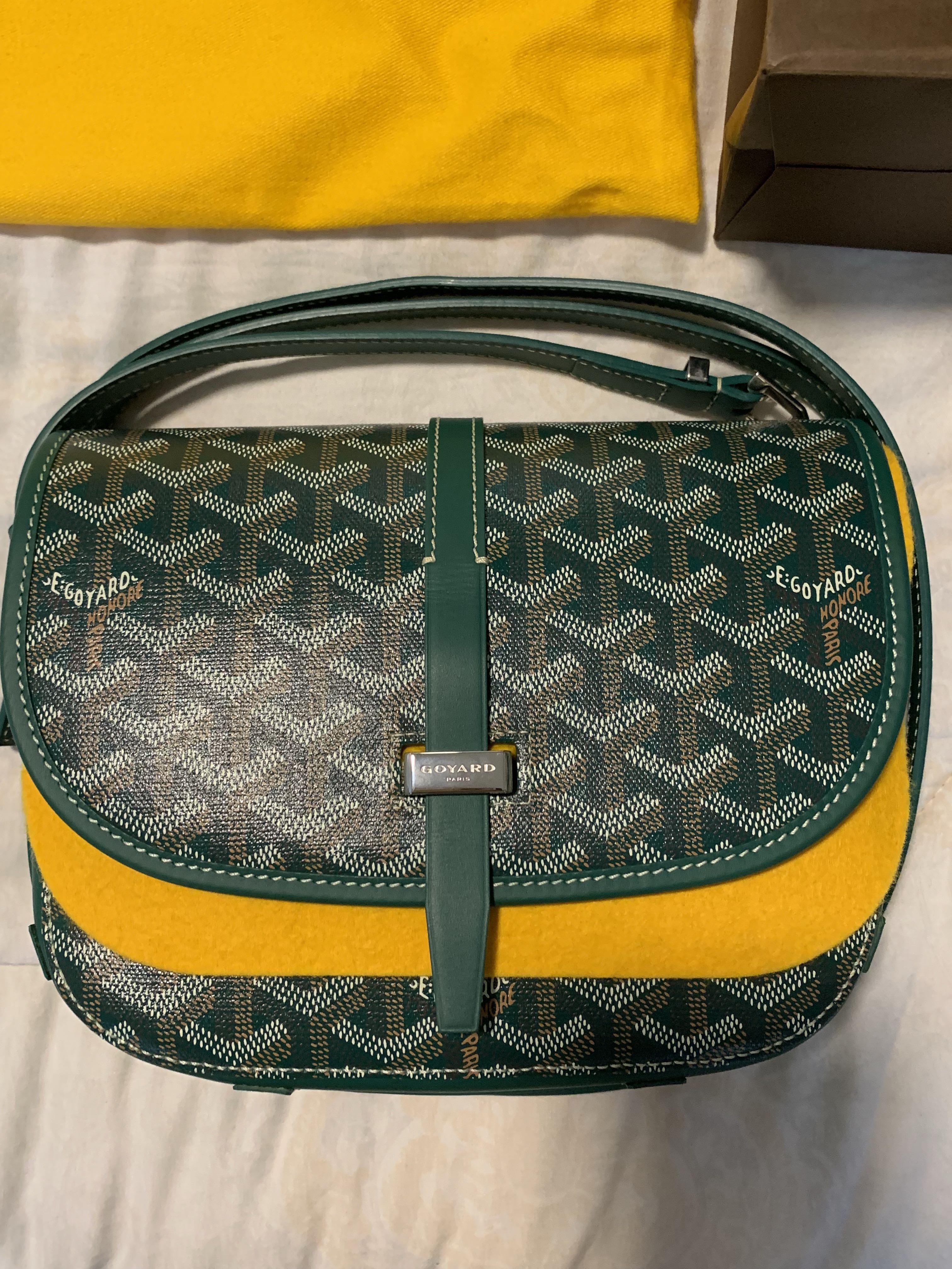 Goyard tote medium green, Luxury, Bags & Wallets on Carousell