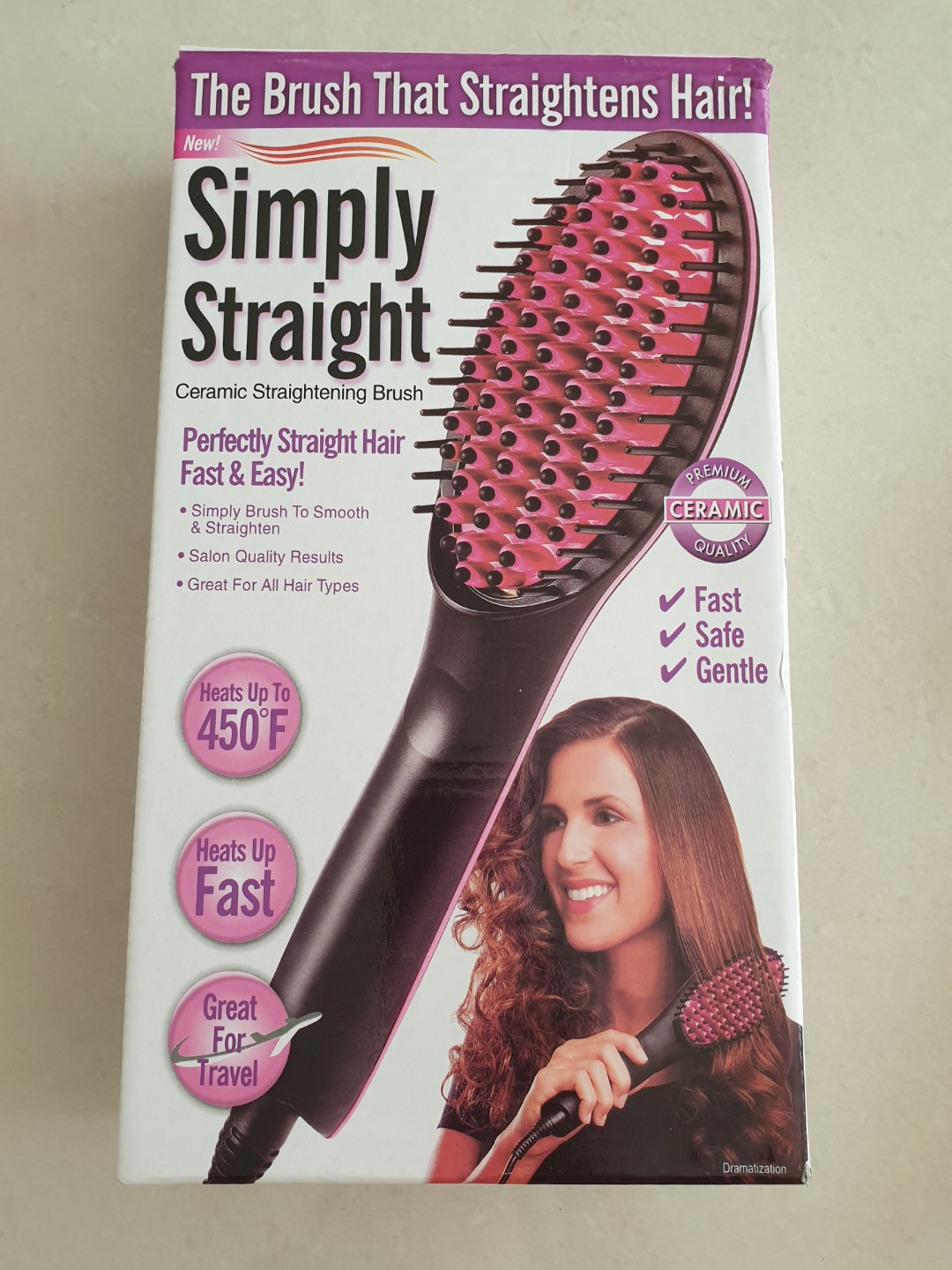 Hair Brush Straighten