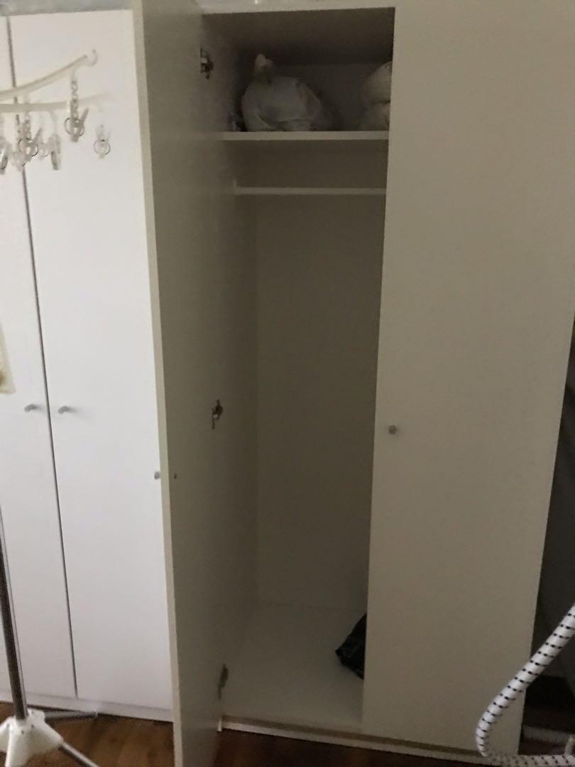 Ikea Bostrak Wardrobe 80x50x180 2 Sets Furniture Shelves