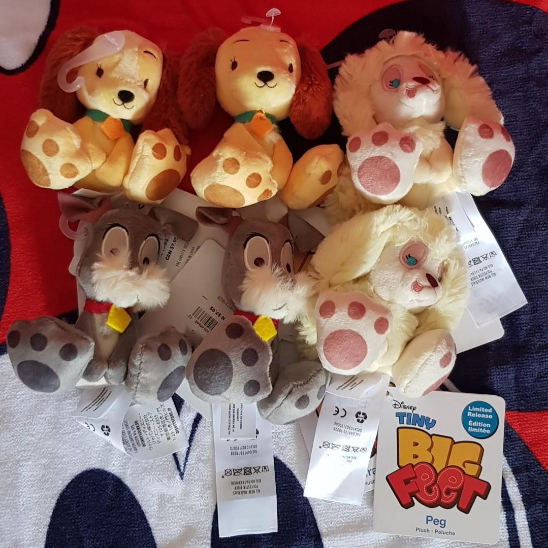 tiny big feet plush disney