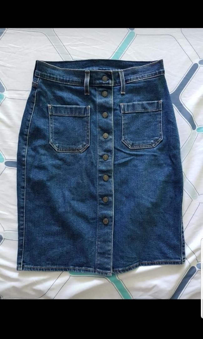 skirt labuh jeans levis