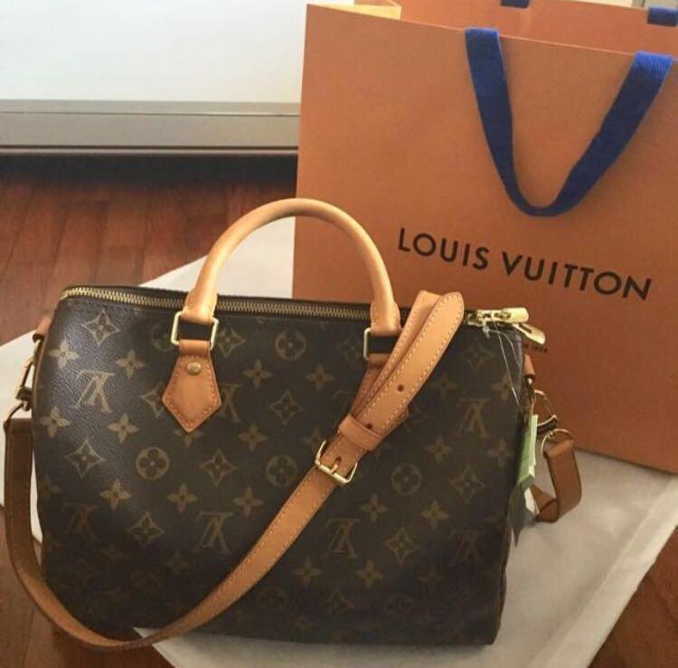 LV speedy B 30, Luxury, Bags & Wallets on Carousell