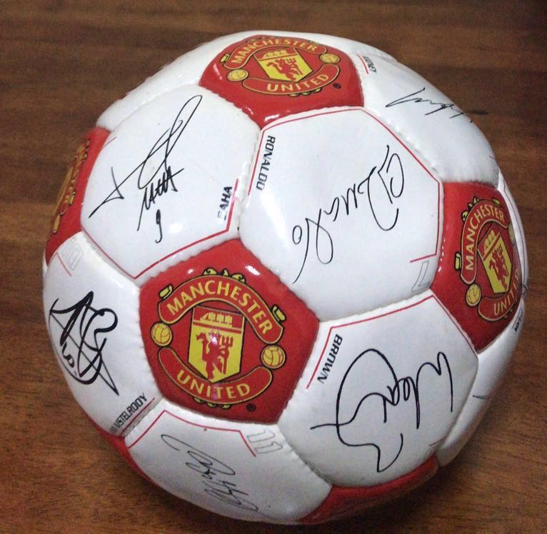 Man united sales signed football