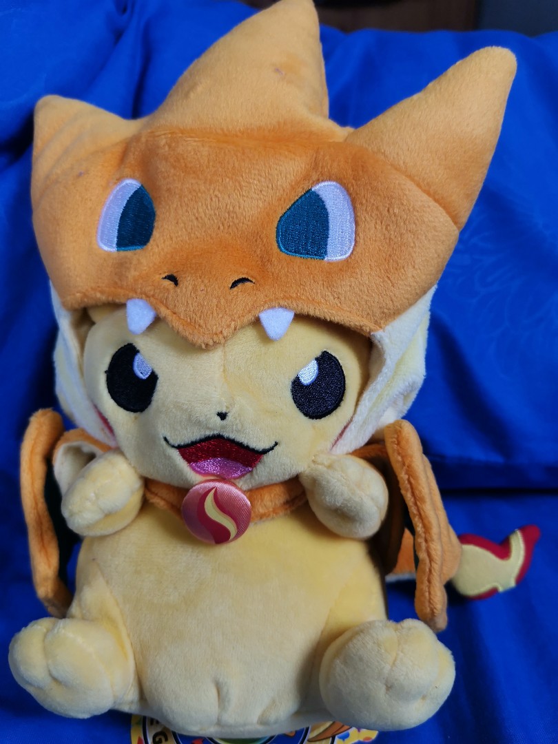 pikachu mega charizard y plush