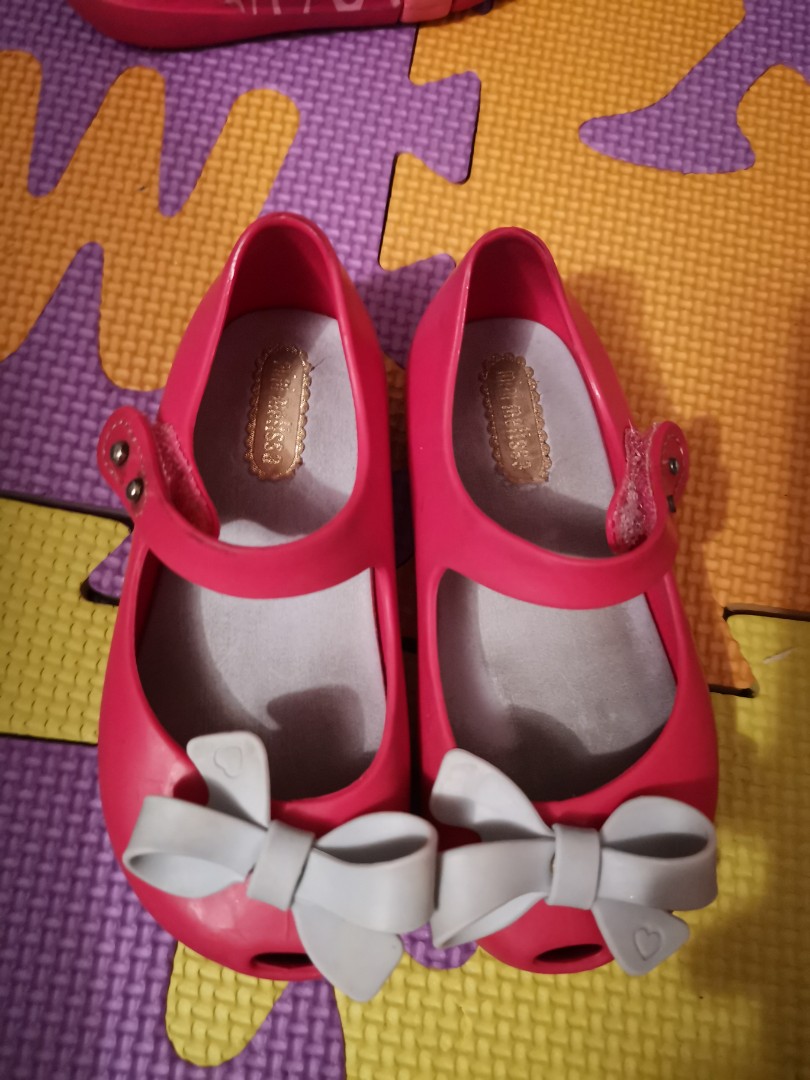 Mini Melissa Girl Pink shoes, Babies & Kids, Babies & Kids Fashion on