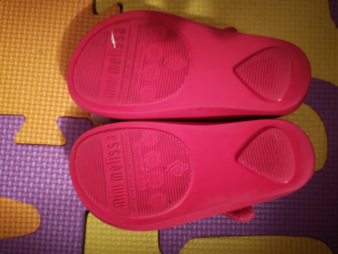 Mini Melissa Girl Pink shoes, Babies & Kids, Babies & Kids Fashion on