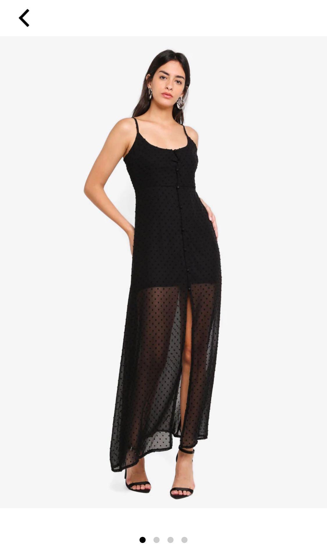zalora black dress