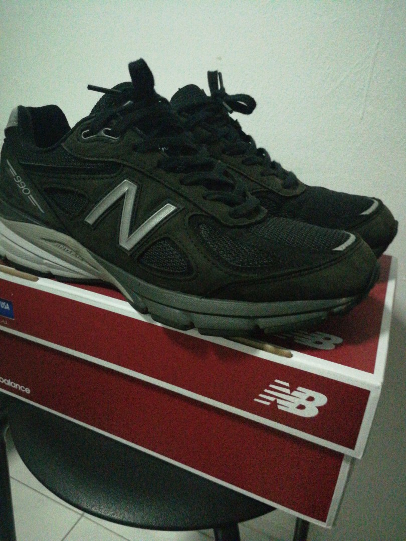 NEW BALANCE 990 BLACK, Women's Fashion, Footwear, Sneakers on Carousell
