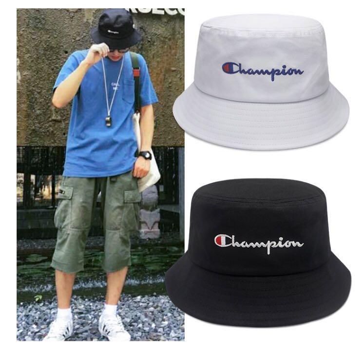 large black bucket hat
