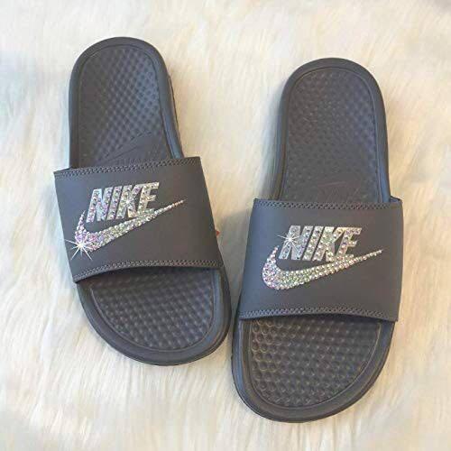 nike benassi gray