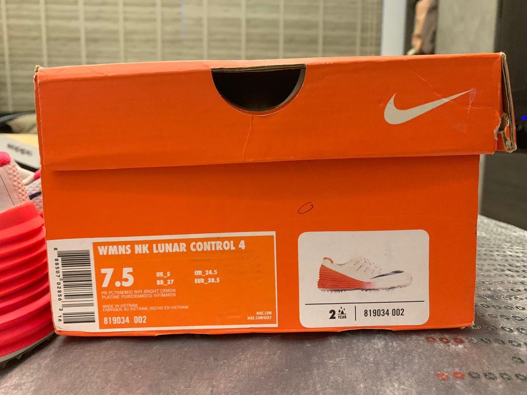 Nike Women Lunar Control 4 Golf Shoes in size US7.5, Sports, Sports Apparel  on Carousell