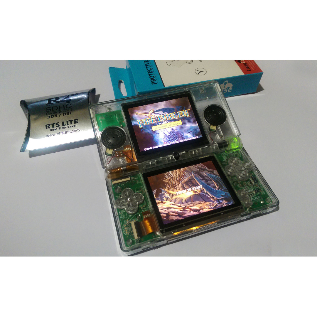 nintendo ds lite clear shell