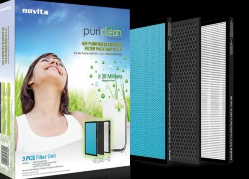Novita Air Purifier 24 Months Replacement Filter Pack, Everything Else
