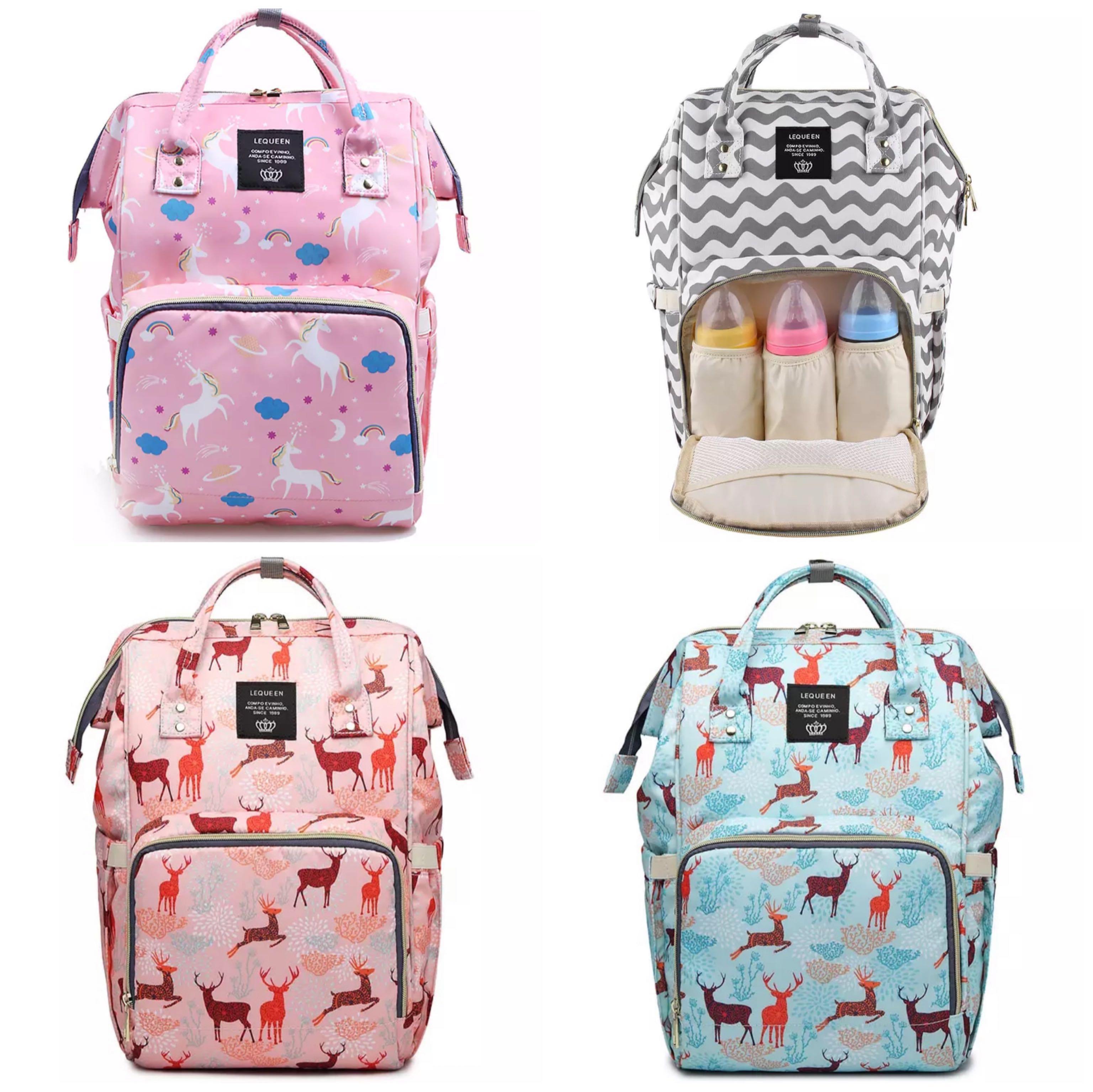 Po Fashion Designer Cute Prints Maternity Nappy Nursing Diaper Backpack Bag With Large Capacity For Mummy Babies Kids Strollers Bags Carriers On Carousell