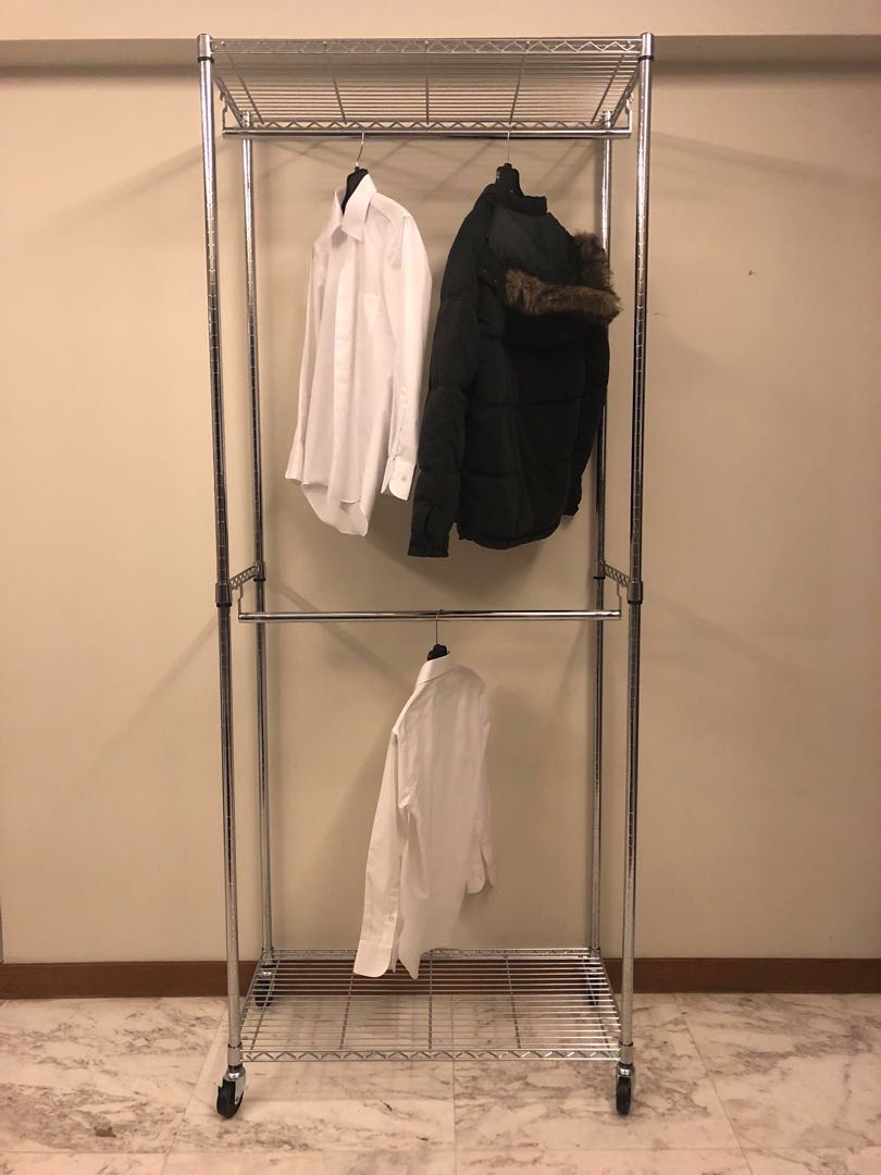 Professional Clothing Rack Dual Levels Furniture Others On