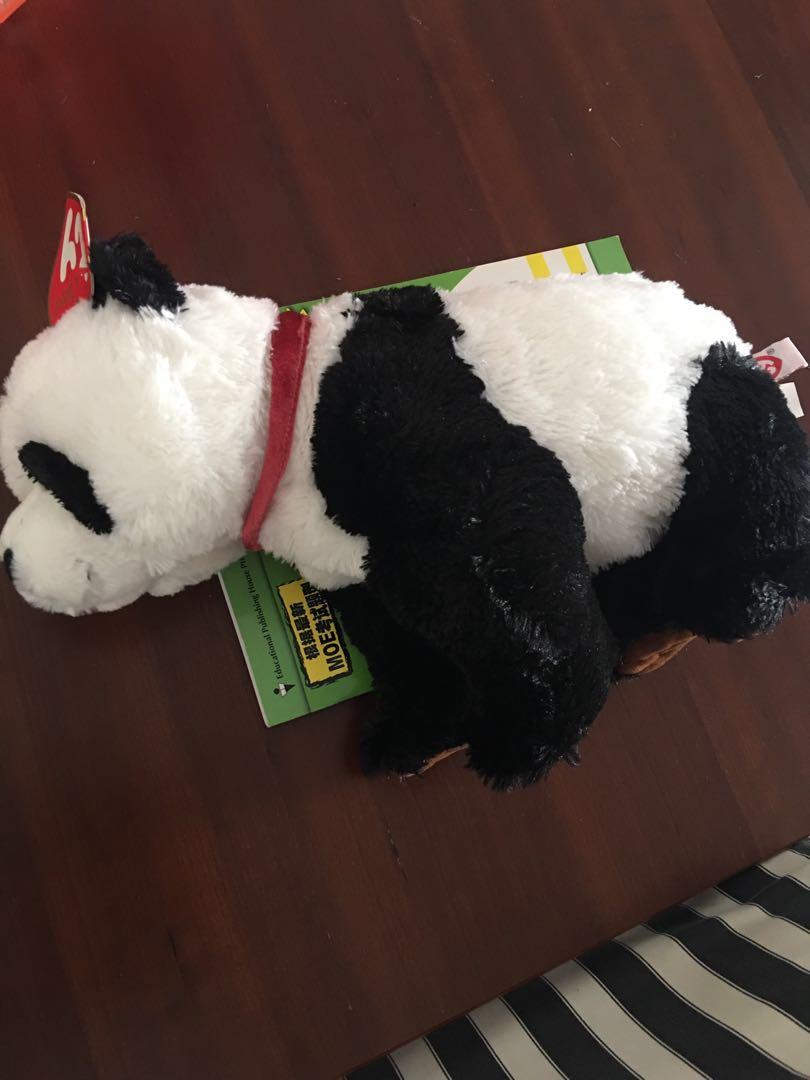 Ty Classic Beckett Borders Panda Bear 13" Plush Soft Toy Stuffed Animal 