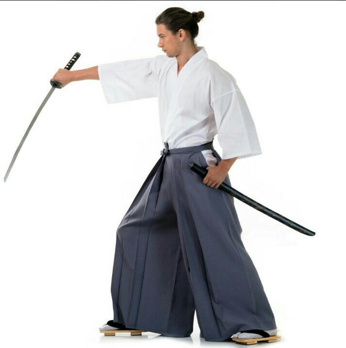 Japanese Samurai Kimono Set 3 pieces Kendo Gi + Hakama Pants + Haori Kimono  Cotton